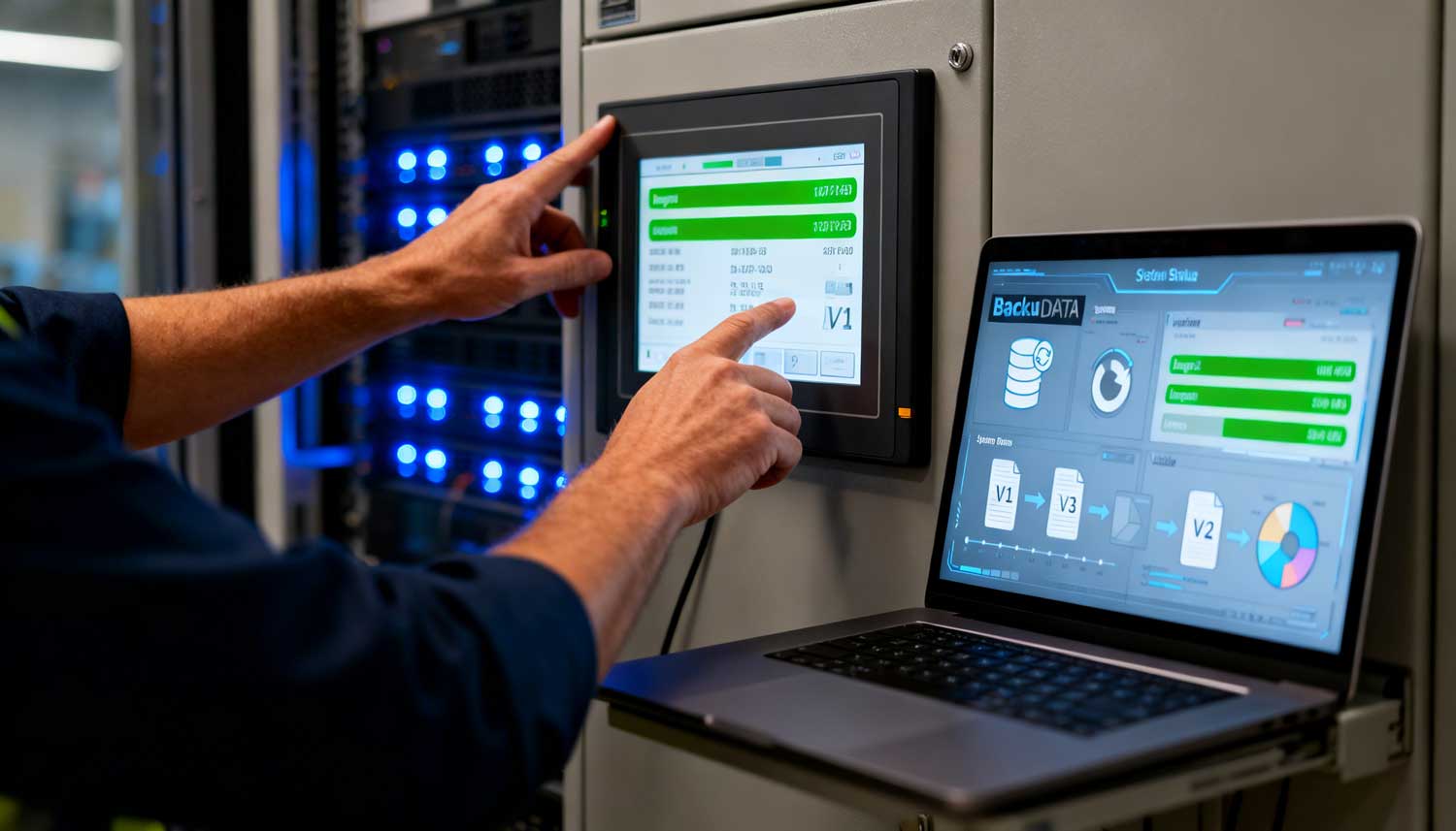 Automatisierte OT-Backup-Lösung auf industriellen Steuerungssystemen mit HMI und Serverinfrastruktur