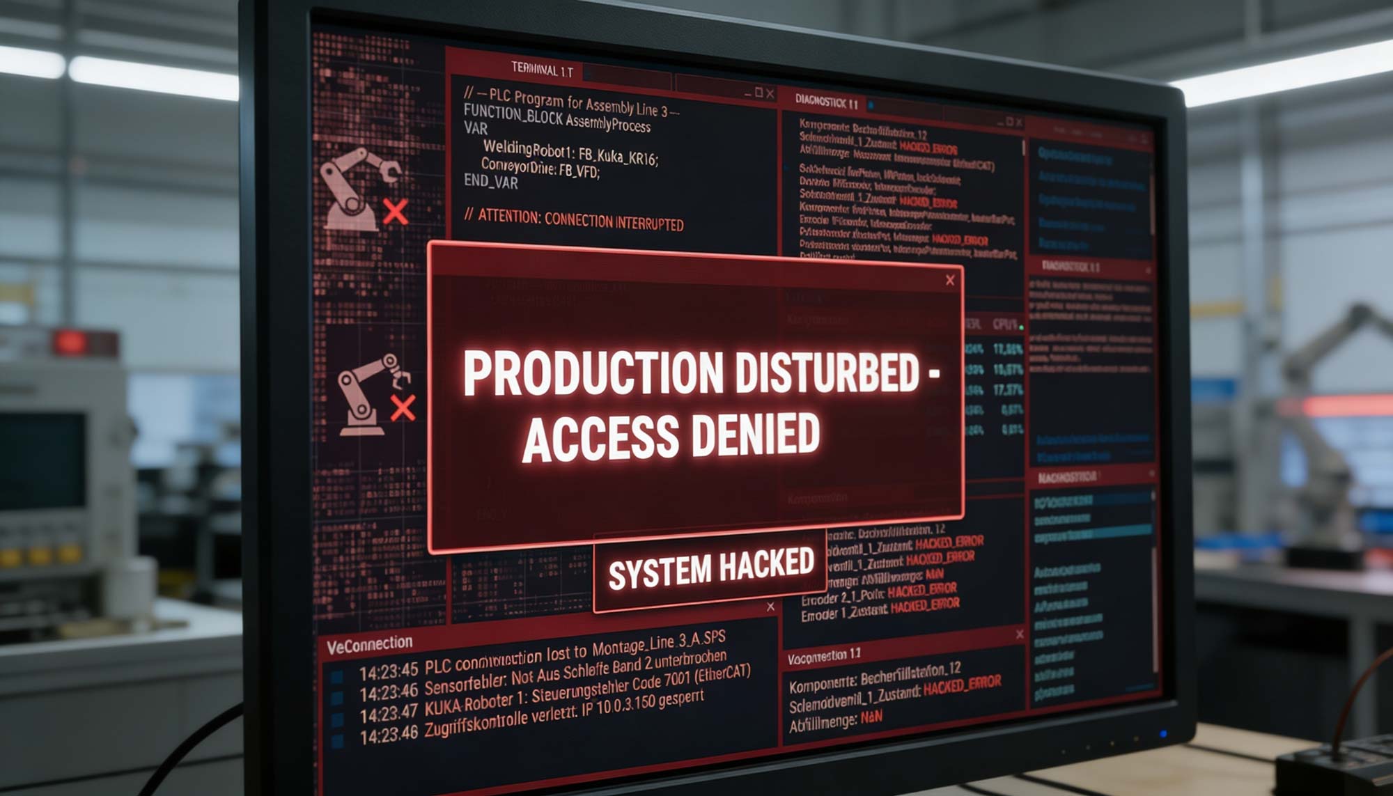 Ransomware trifft Produktion: Was passiert, wenn die OT-Geräte nicht mehr einsatzfähig sind?